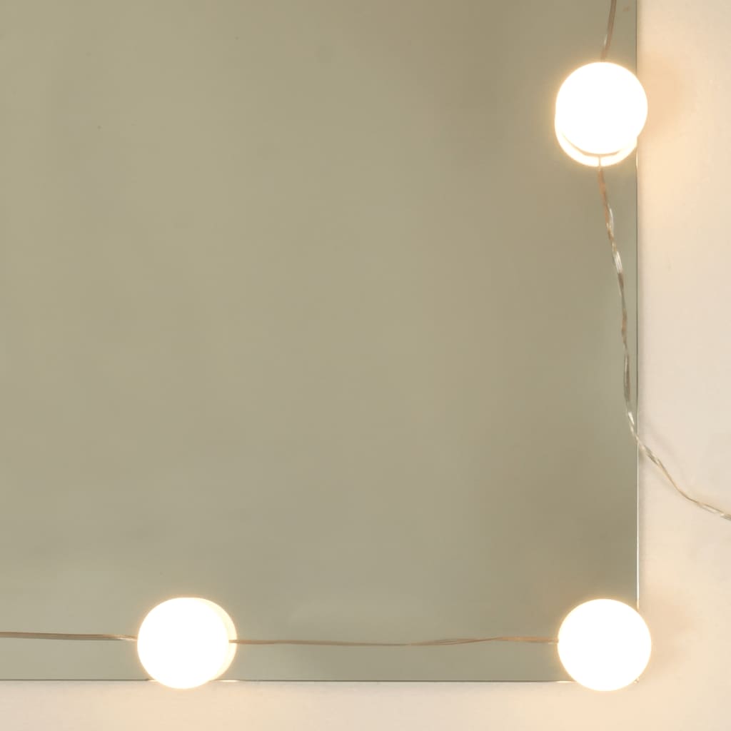 Kaptafel met LED-verlichting 60x40x140 cm sonoma eikenkleurig is nu te koop bij PeponiXL, paradijselijk wonen!