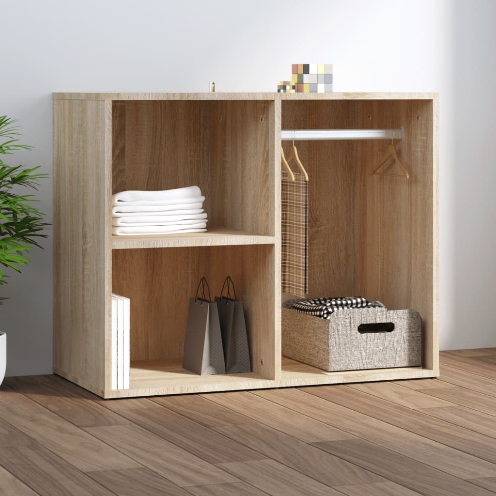 Kledingkast 80x40x65 cm bewerkt hout sonoma eikenkleurig is nu te koop bij PeponiXL, paradijselijk wonen!