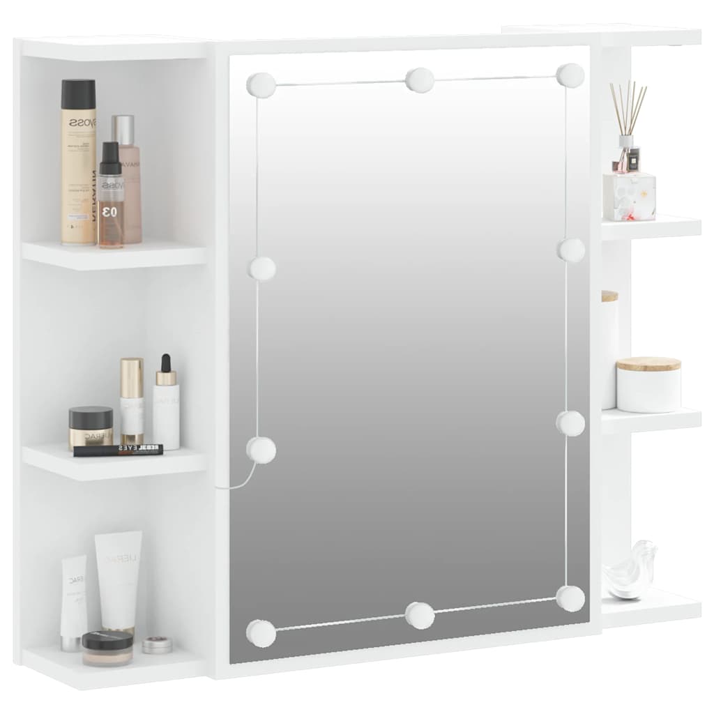 Spiegelkast met LED-verlichting 70x16,5x60 cm wit is nu te koop bij PeponiXL, paradijselijk wonen!