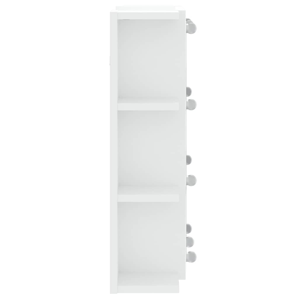 Spiegelkast met LED-verlichting 70x16,5x60 cm wit is nu te koop bij PeponiXL, paradijselijk wonen!