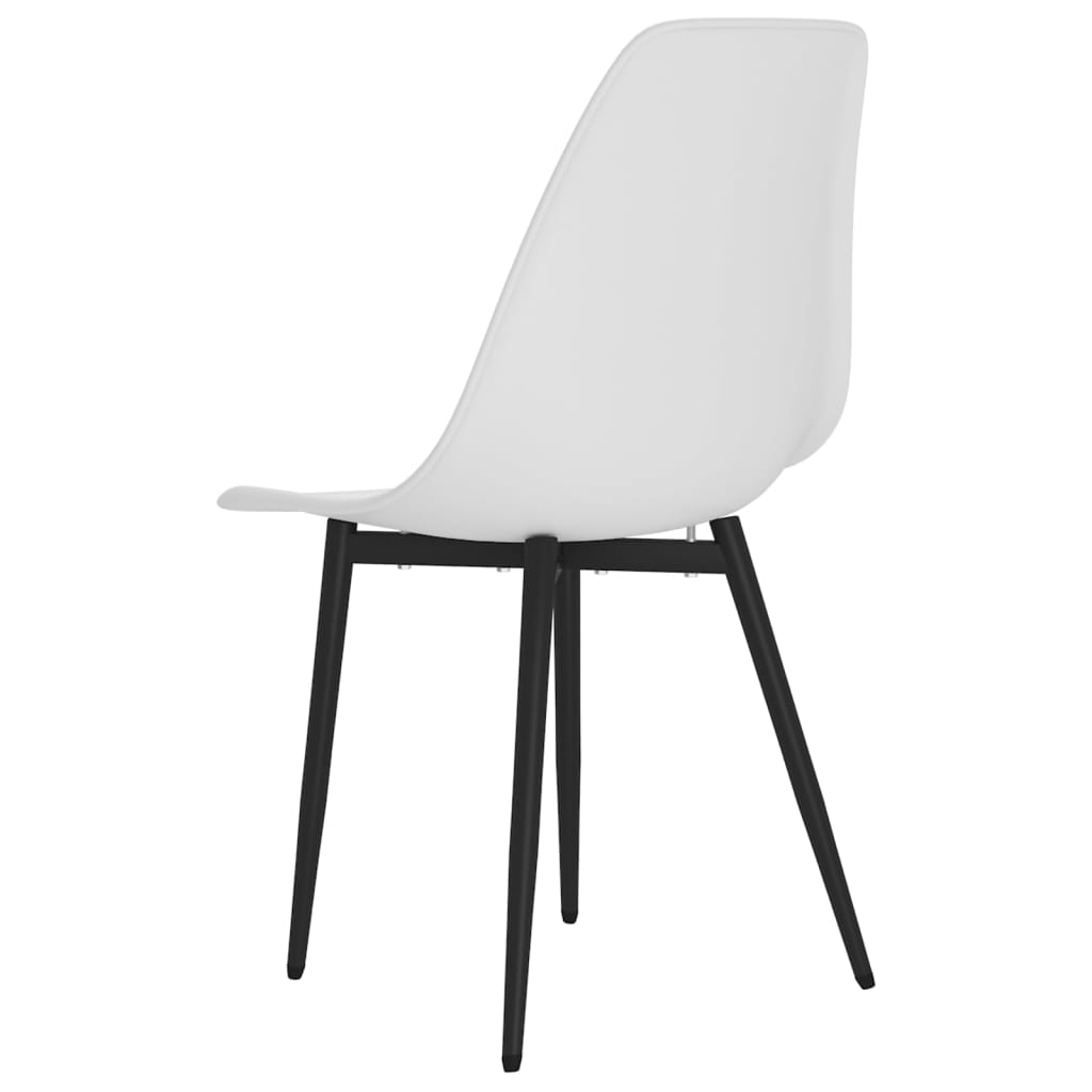 Eetkamerstoelen 4 st PP wit is nu te koop bij PeponiXL, paradijselijk wonen!