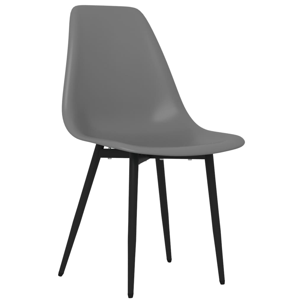 Eetkamerstoelen 2 st PP grijs is nu te koop bij PeponiXL, paradijselijk wonen!