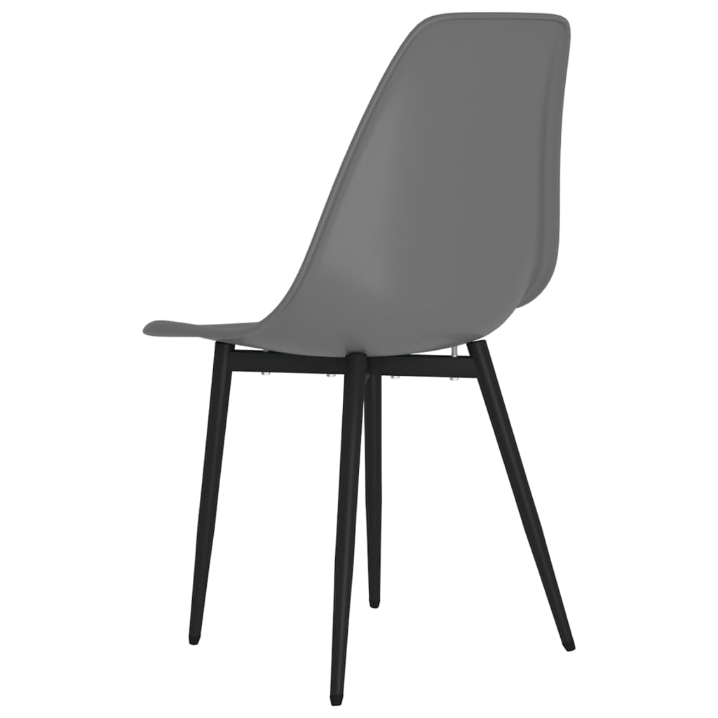 Eetkamerstoelen 4 st PP grijs is nu te koop bij PeponiXL, paradijselijk wonen!