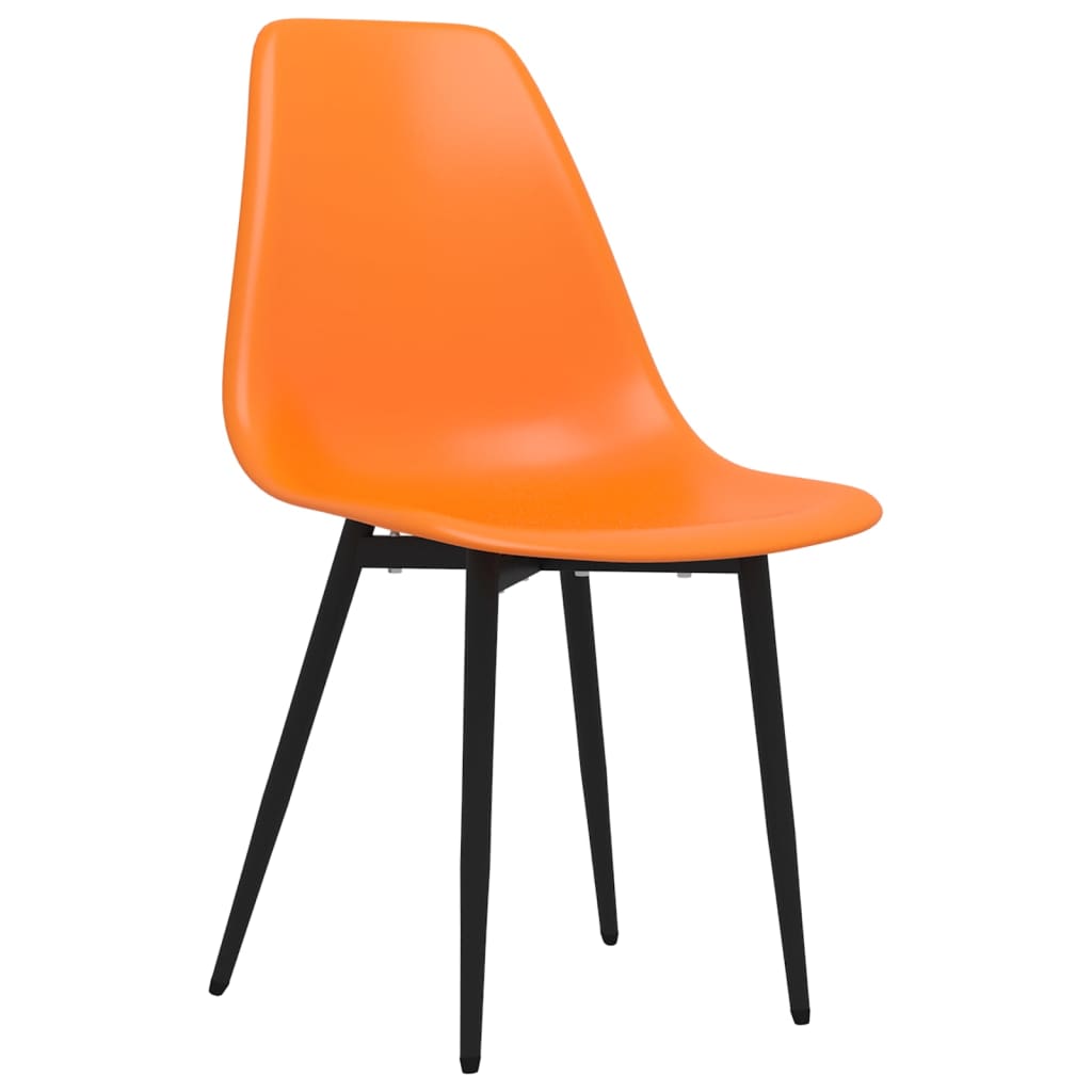 Eetkamerstoelen 4 st PP oranje is nu te koop bij PeponiXL, paradijselijk wonen!
