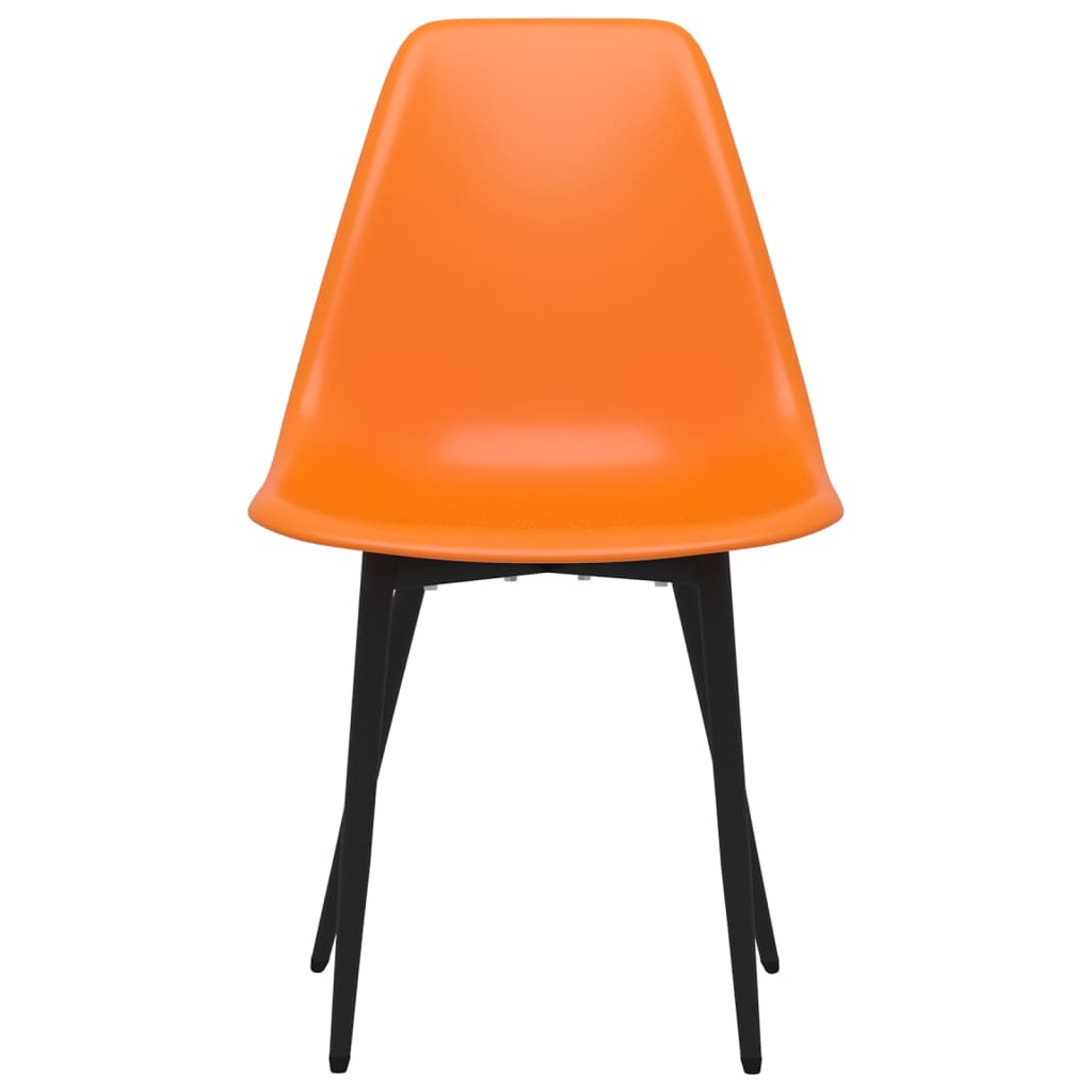 Eetkamerstoelen 4 st PP oranje is nu te koop bij PeponiXL, paradijselijk wonen!