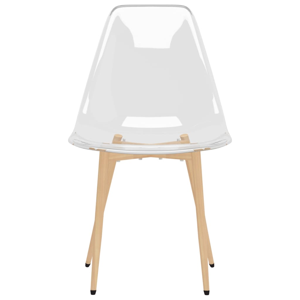 Eetkamerstoelen 4 st PET transparant is nu te koop bij PeponiXL, paradijselijk wonen!