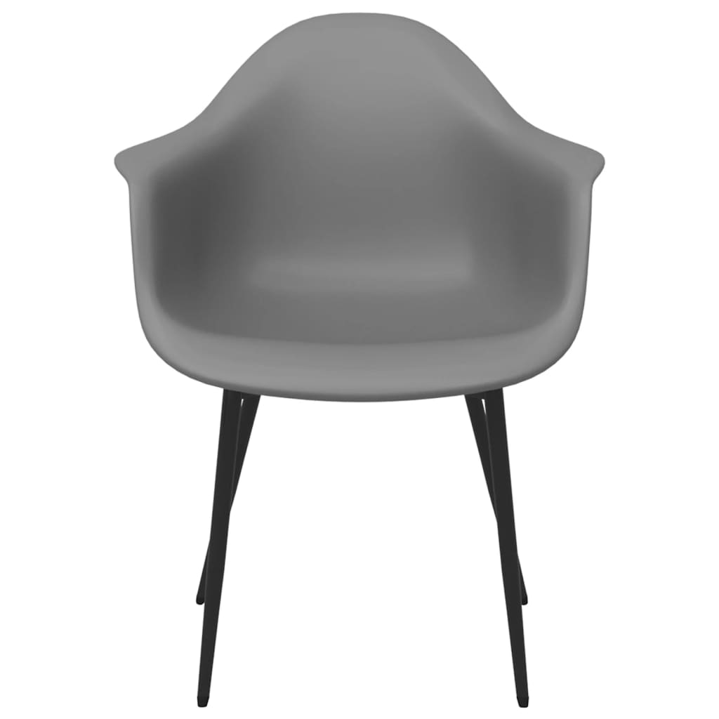 Eetkamerstoelen 4 st PP grijs is nu te koop bij PeponiXL, paradijselijk wonen!