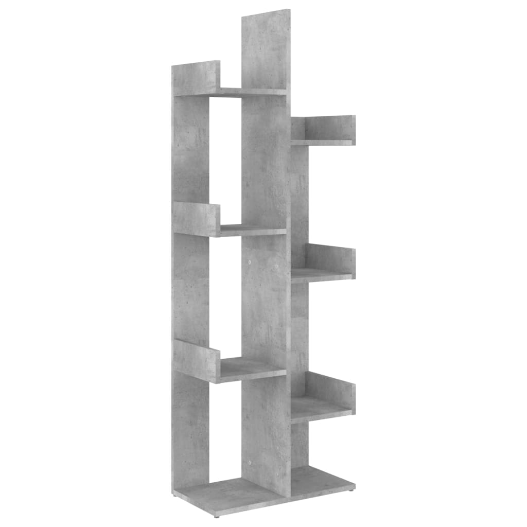 Boekenkast 48x25,5x140 cm bewerkt hout betongrijs is nu te koop bij PeponiXL, paradijselijk wonen!