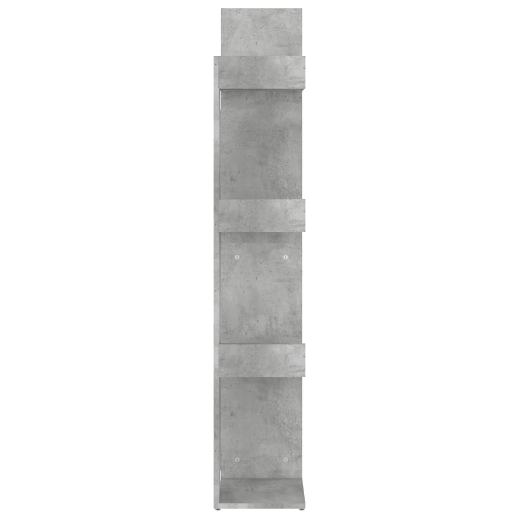 Boekenkast 48x25,5x140 cm bewerkt hout betongrijs is nu te koop bij PeponiXL, paradijselijk wonen!