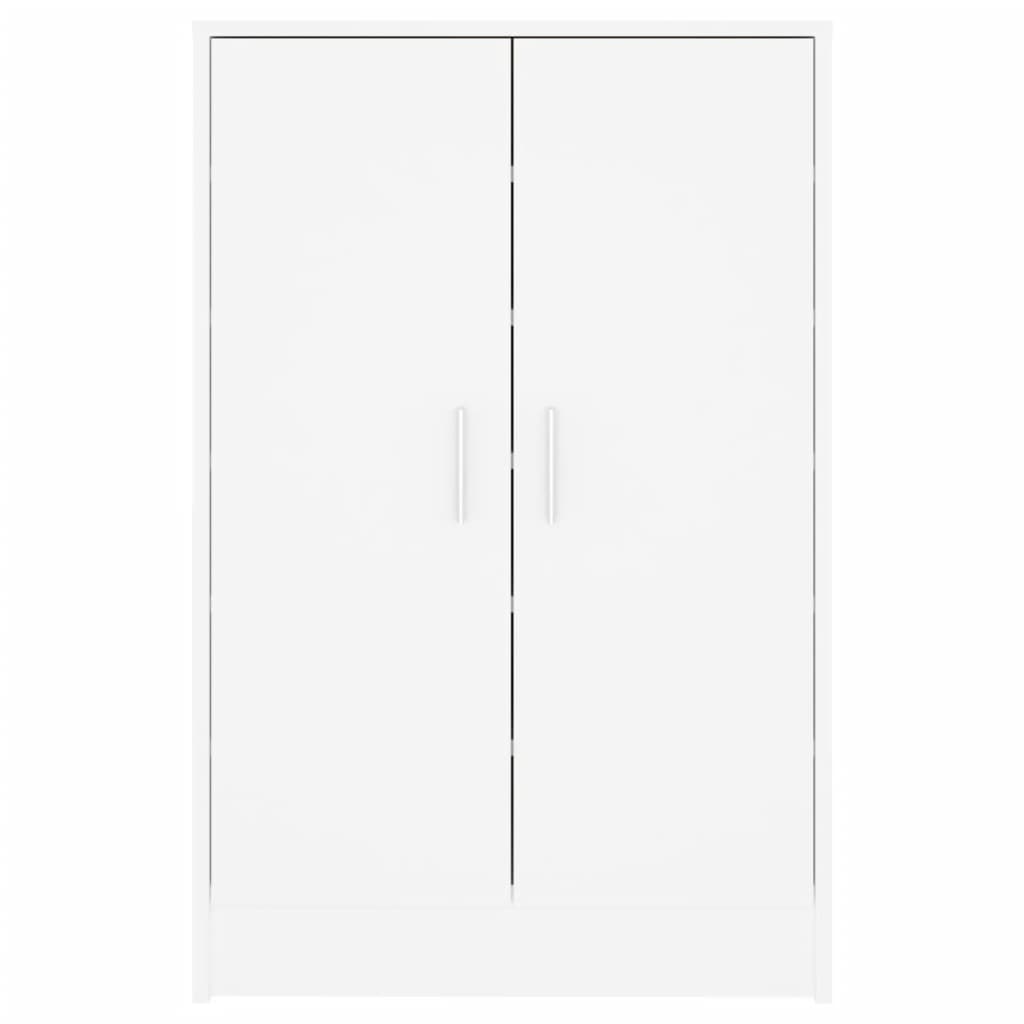 Schoenenkast 60x35x92 cm bewerkt hout wit is nu te koop bij PeponiXL, paradijselijk wonen!