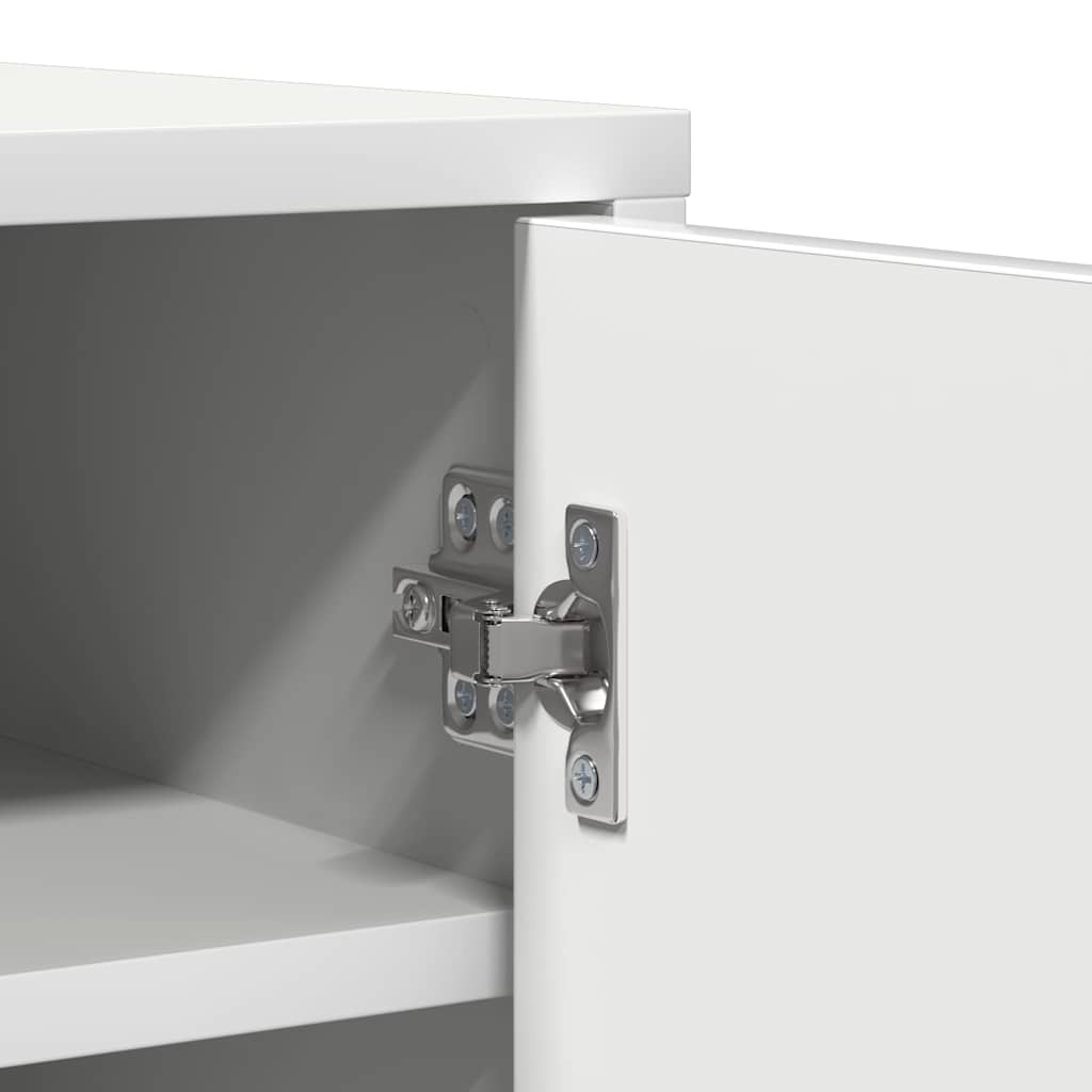 Schoenenkast 60x35x92 cm bewerkt hout wit is nu te koop bij PeponiXL, paradijselijk wonen!