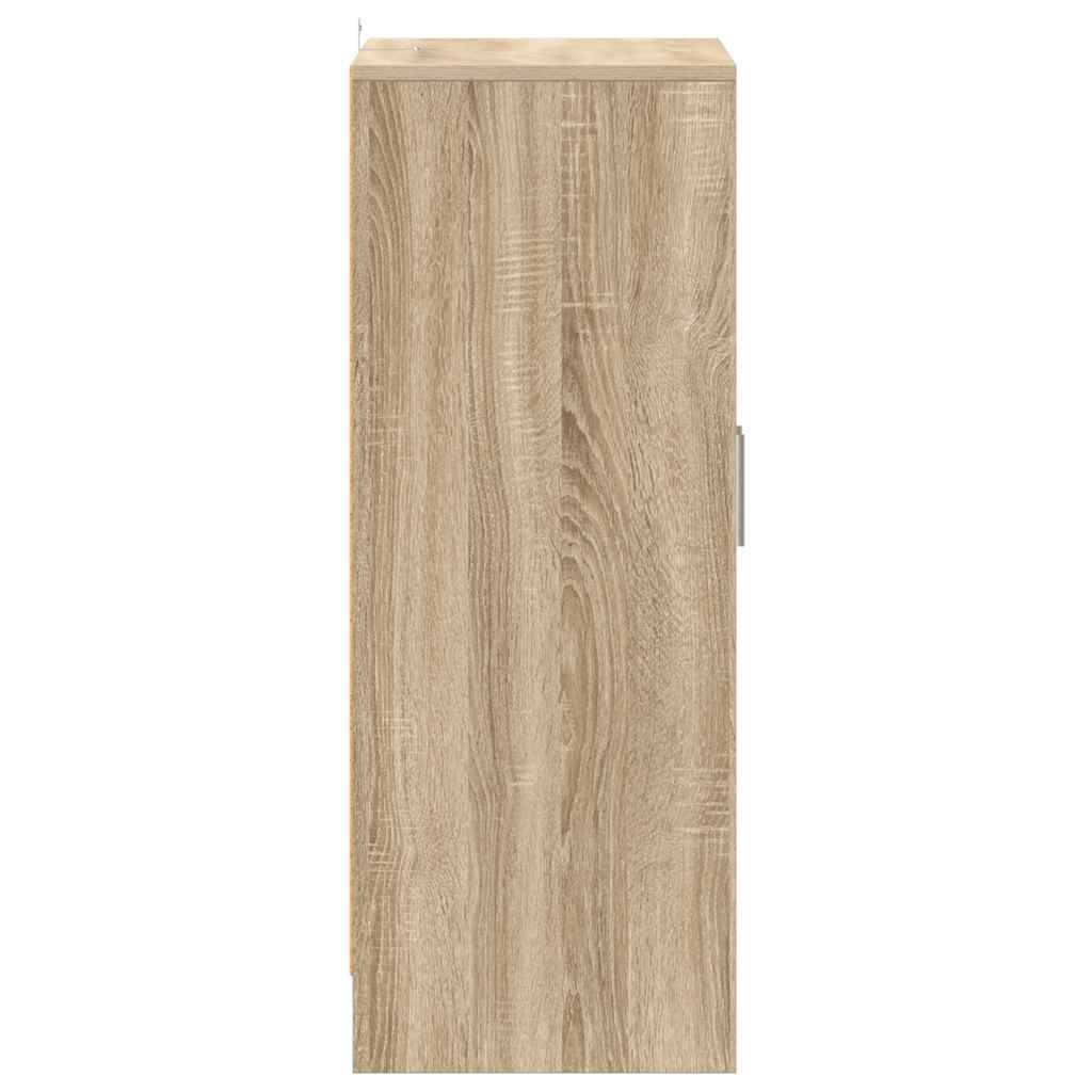 Schoenenkast 60x35x92 cm bewerkt hout sonoma eikenkleurig is nu te koop bij PeponiXL, paradijselijk wonen!