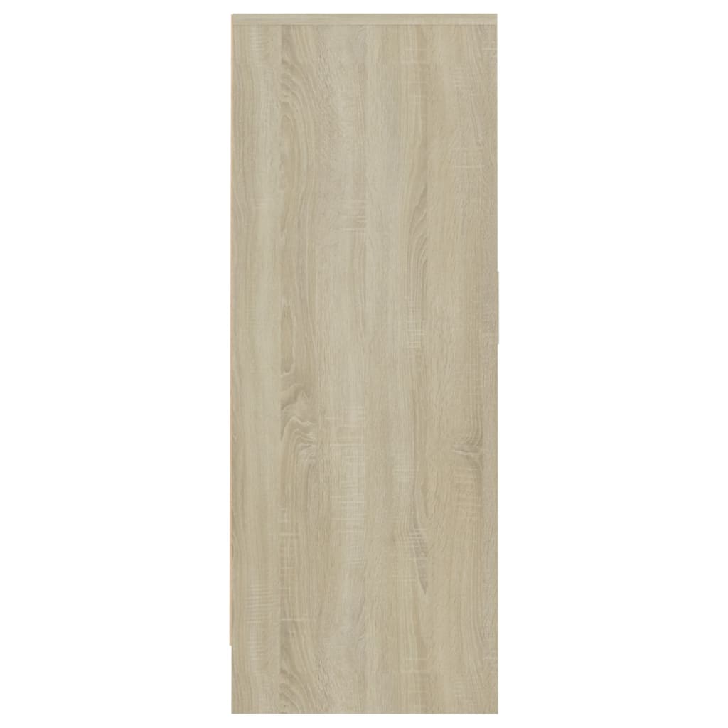 Schoenenkast 60x35x92 cm bewerkt hout sonoma eikenkleurig is nu te koop bij PeponiXL, paradijselijk wonen!