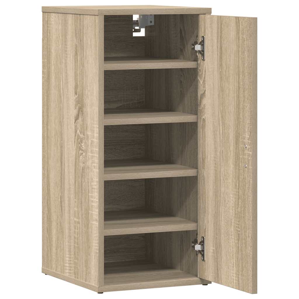 Schoenenkast 32x35x70 cm spaanplaat sonoma eikenkleurig is nu te koop bij PeponiXL, paradijselijk wonen!