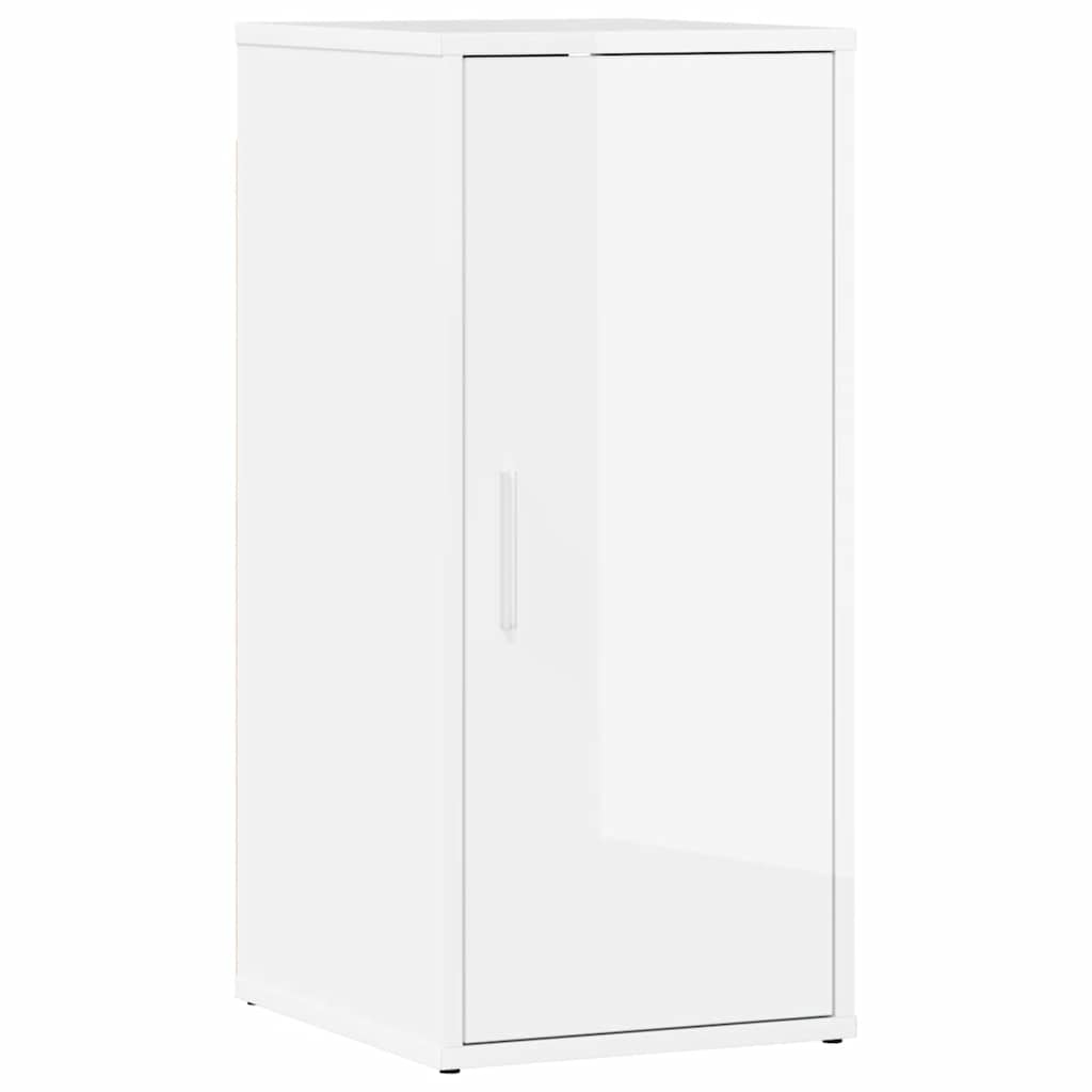 Schoenenkast 32x35x70 cm bewerkt hout hoogglans wit