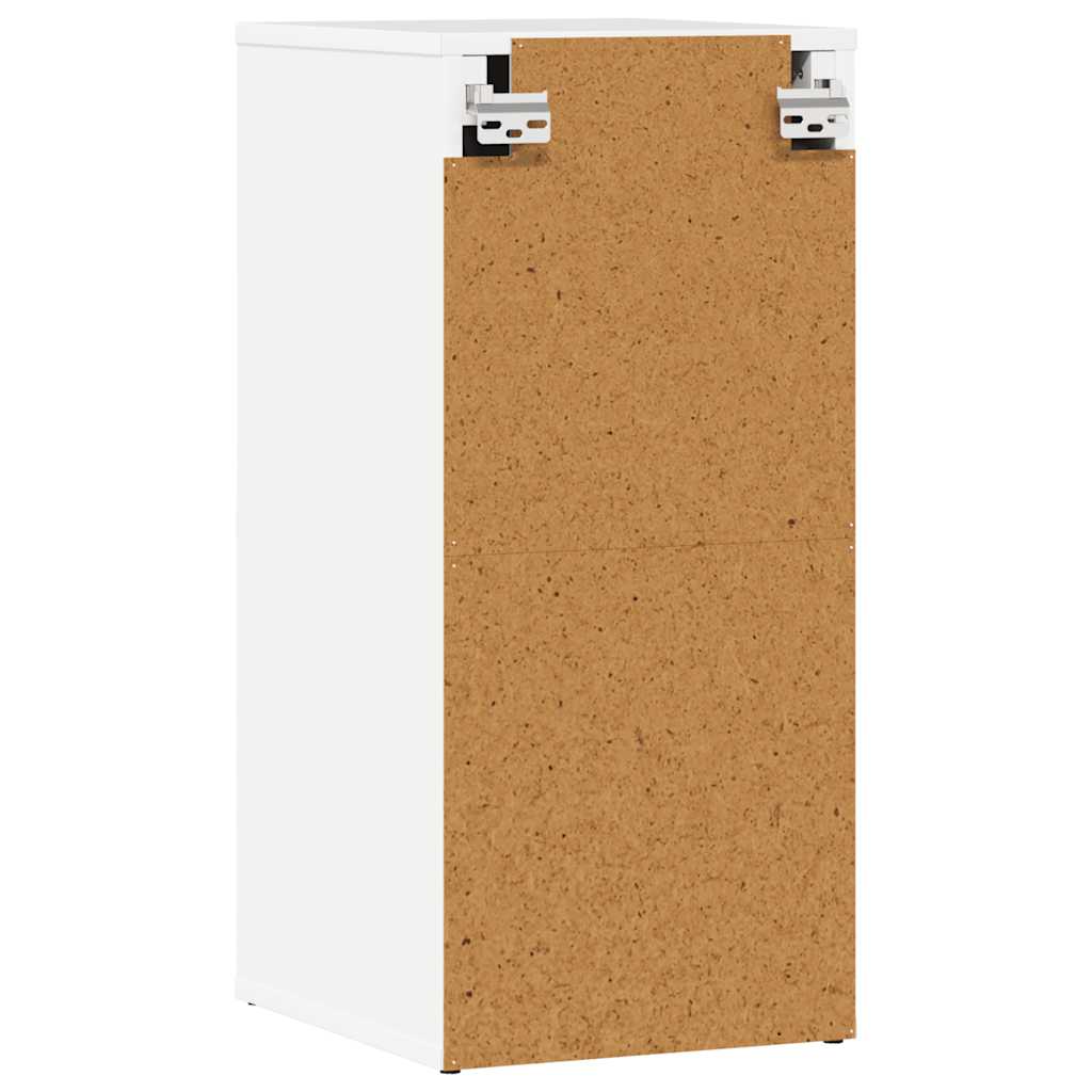 Schoenenkast 32x35x70 cm bewerkt hout hoogglans wit