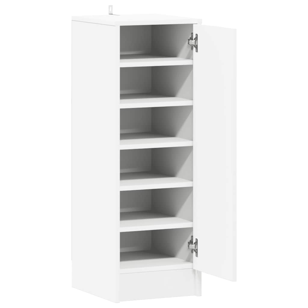 Schoenenkast 32x35x92 cm bewerkt hout wit is nu te koop bij PeponiXL, paradijselijk wonen!
