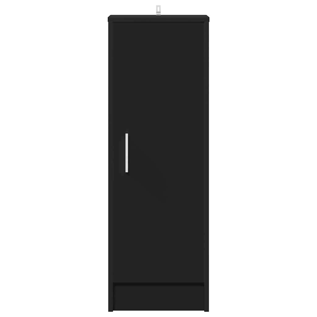 Schoenenkast 32x35x92 cm bewerkt hout zwart is nu te koop bij PeponiXL, paradijselijk wonen!