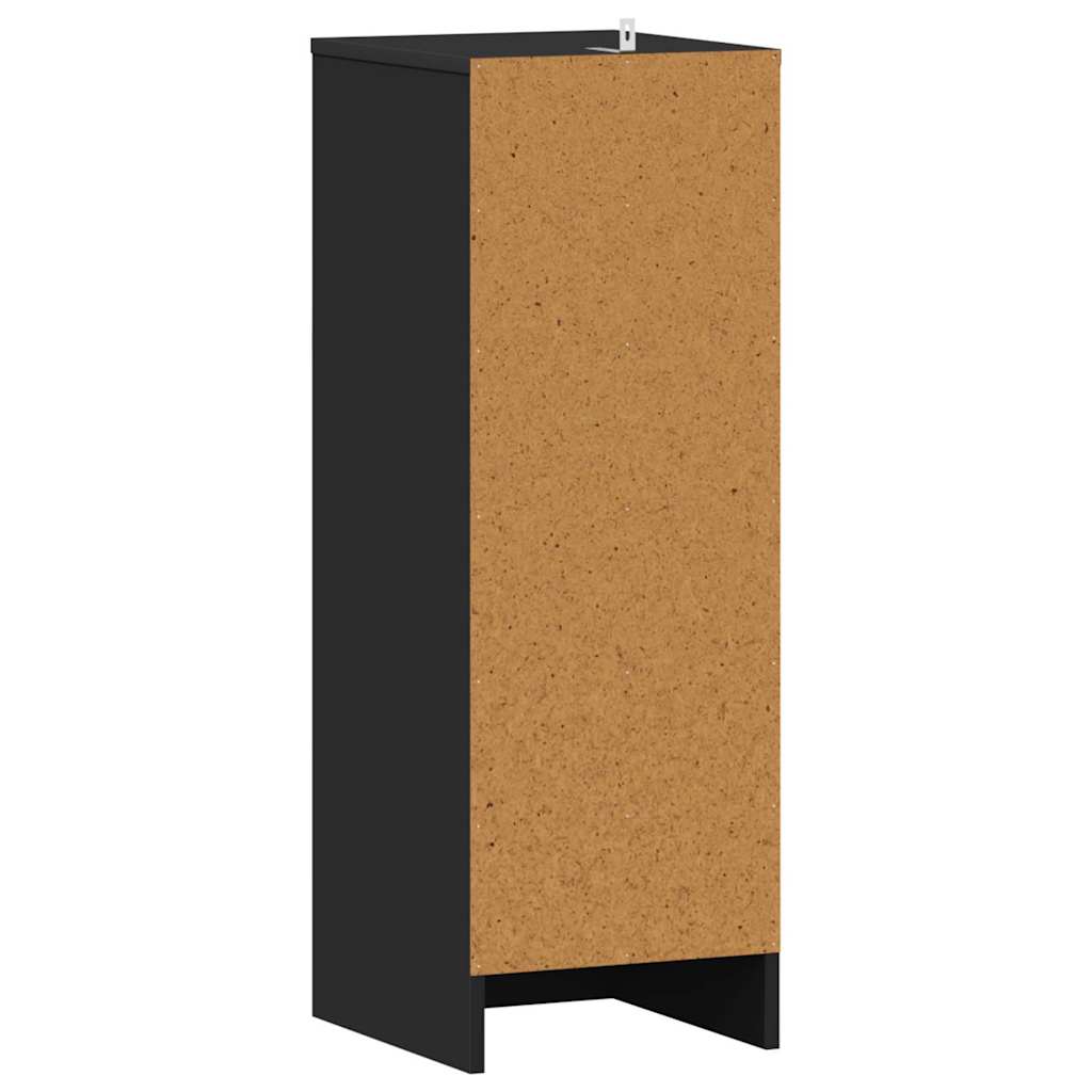 Schoenenkast 32x35x92 cm bewerkt hout zwart is nu te koop bij PeponiXL, paradijselijk wonen!