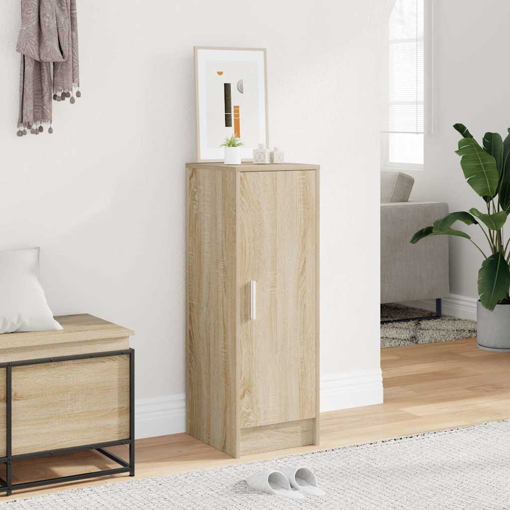 Schoenenkast 32x35x92 cm bewerkt hout sonoma eikenkleurig is nu te koop bij PeponiXL, paradijselijk wonen!