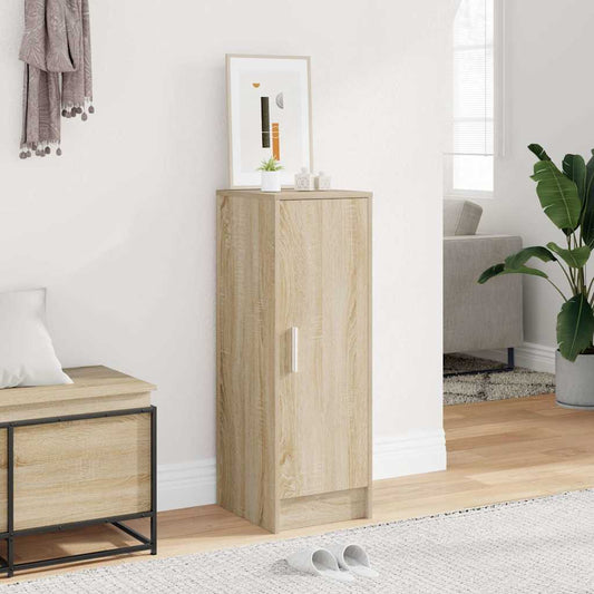 Schoenenkast 32x35x92 cm bewerkt hout sonoma eikenkleurig is nu te koop bij PeponiXL, paradijselijk wonen!