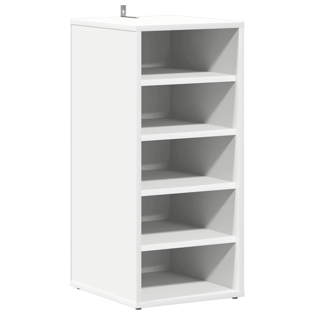 Schoenenkast 31,5x35x70 cm bewerkt hout wit is nu te koop bij PeponiXL, paradijselijk wonen!