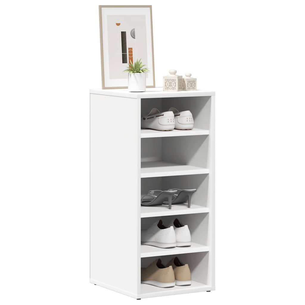 Schoenenkast 31,5x35x70 cm bewerkt hout wit is nu te koop bij PeponiXL, paradijselijk wonen!