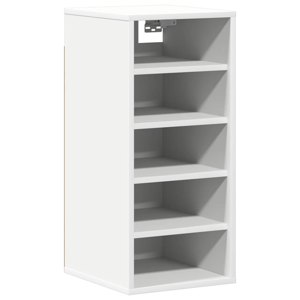 Schoenenkasten 2 st 31,5x35x70 cm bewerkt hout wit is nu te koop bij PeponiXL, paradijselijk wonen!