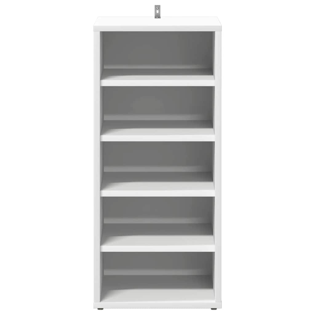 Schoenenkasten 2 st 31,5x35x70 cm bewerkt hout wit is nu te koop bij PeponiXL, paradijselijk wonen!