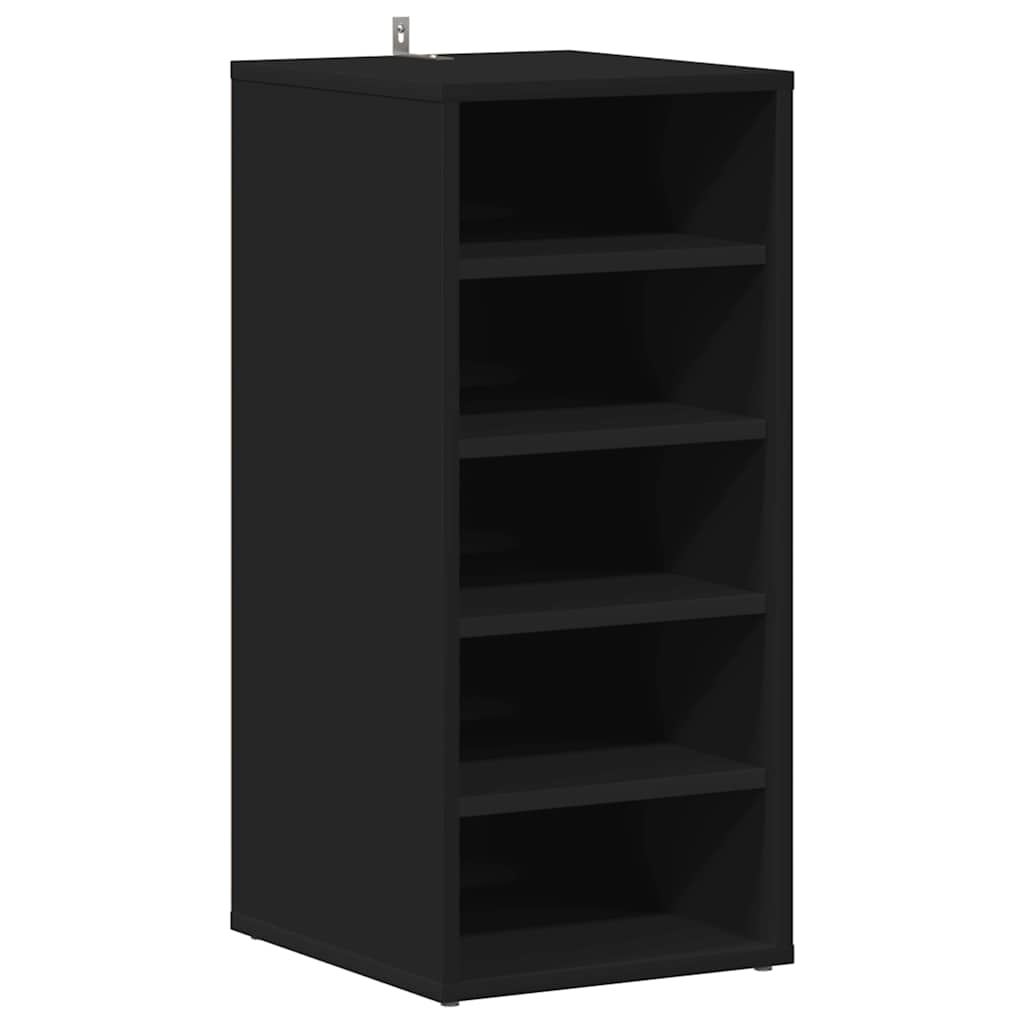 Schoenenkast 31,5x35x70 cm spaanplaat zwart is nu te koop bij PeponiXL, paradijselijk wonen!