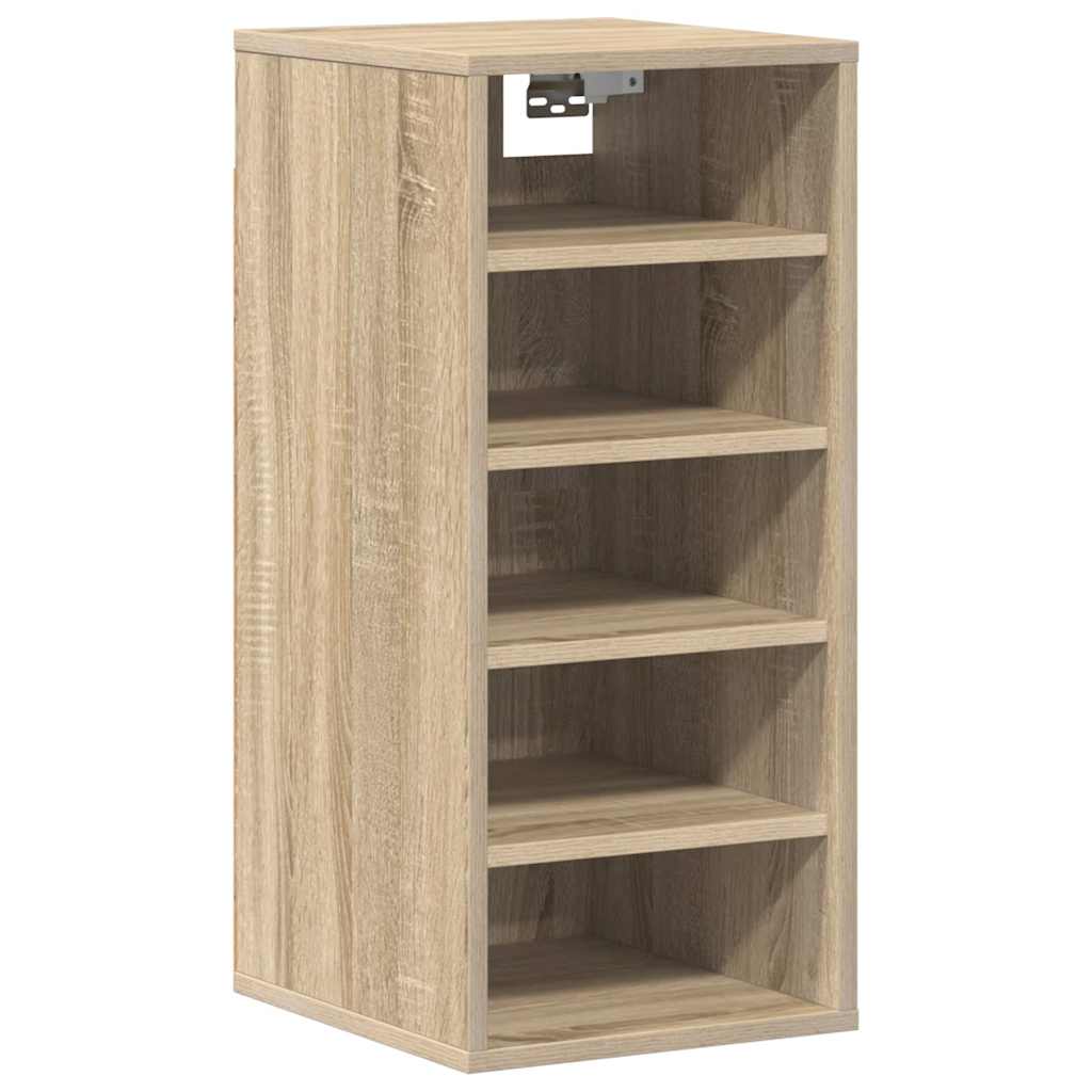 Schoenenkasten 2 st 31,5x35x70 cm hout sonoma eikenkleur is nu te koop bij PeponiXL, paradijselijk wonen!