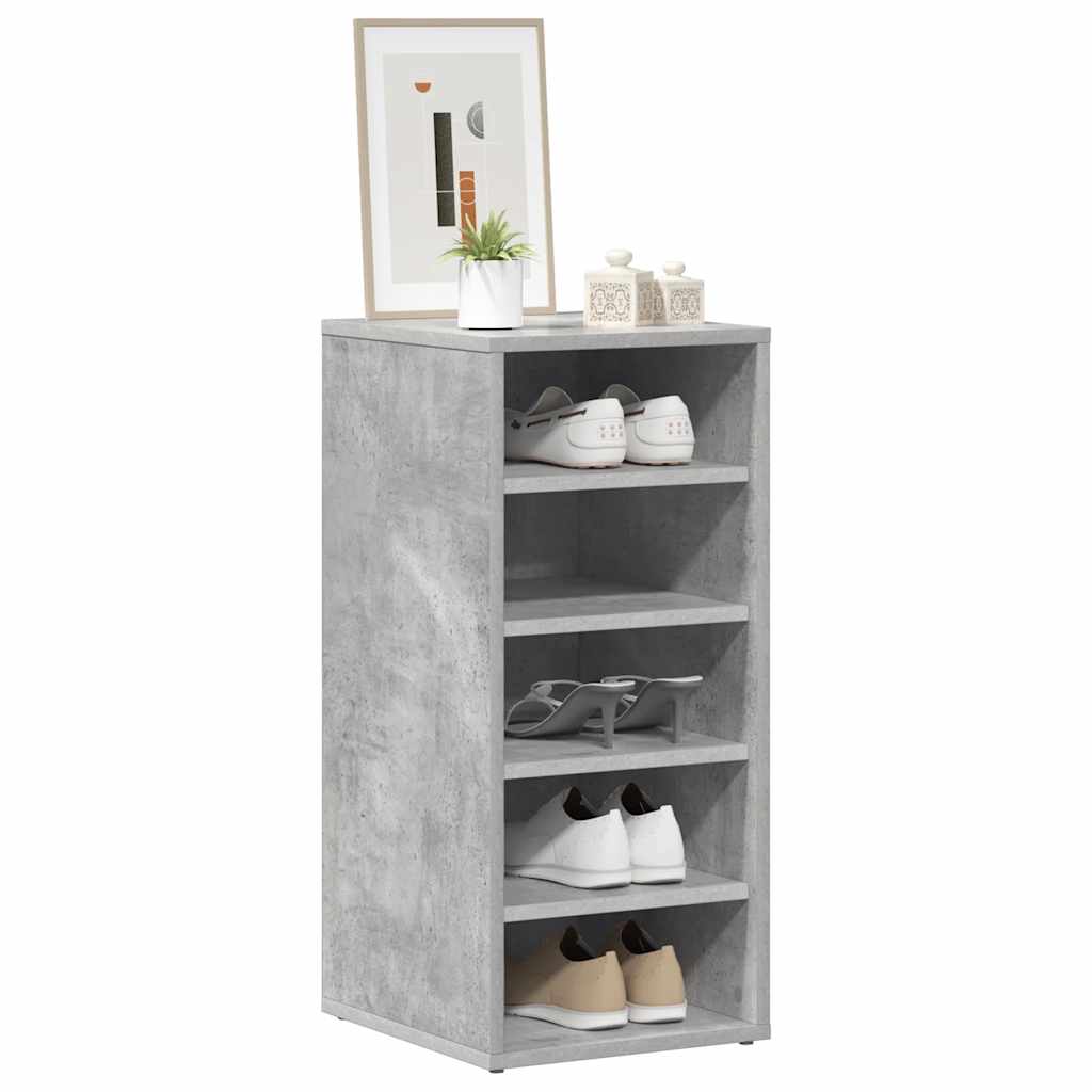 Schoenenkast 31,5x35x70 cm bewerkt hout betongrijs is nu te koop bij PeponiXL, paradijselijk wonen!