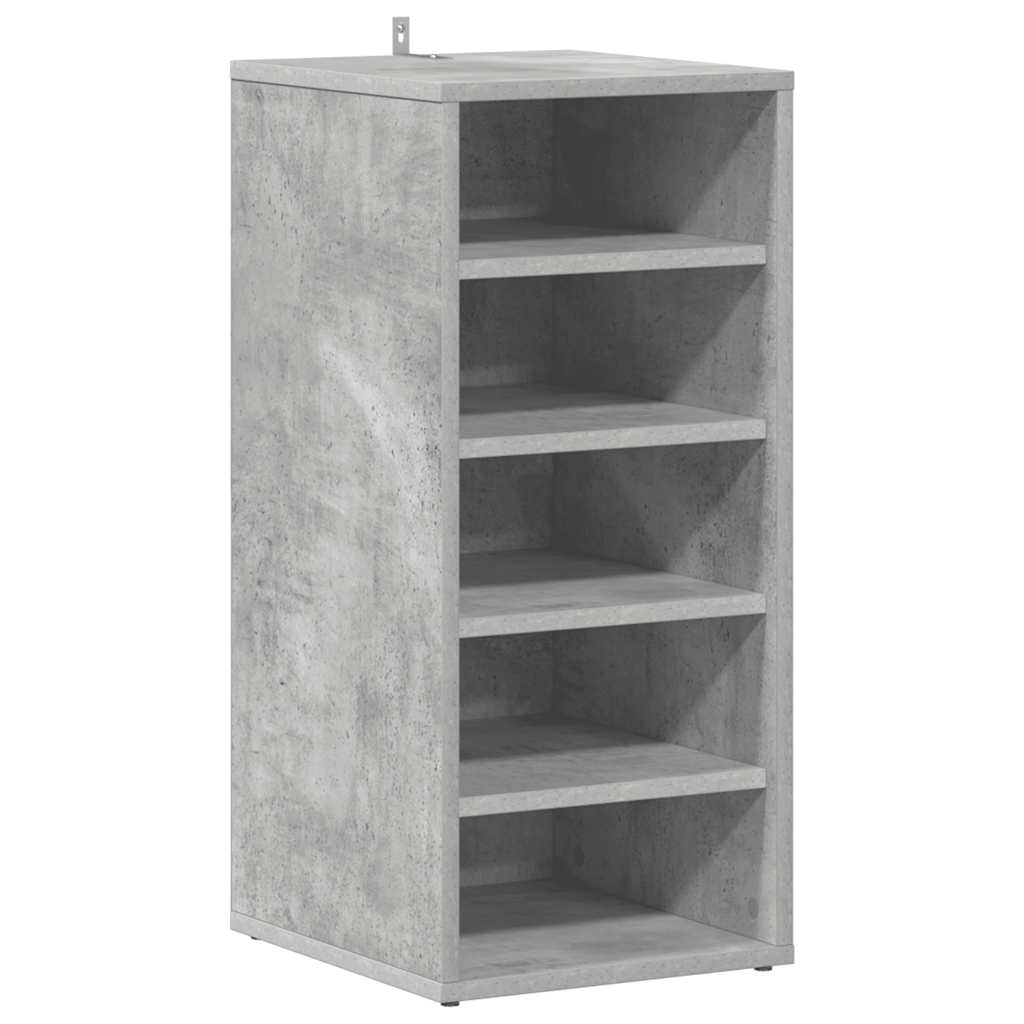 Schoenenkasten 2 st 31,5x35x70 cm bewerkt hout betongrijs is nu te koop bij PeponiXL, paradijselijk wonen!