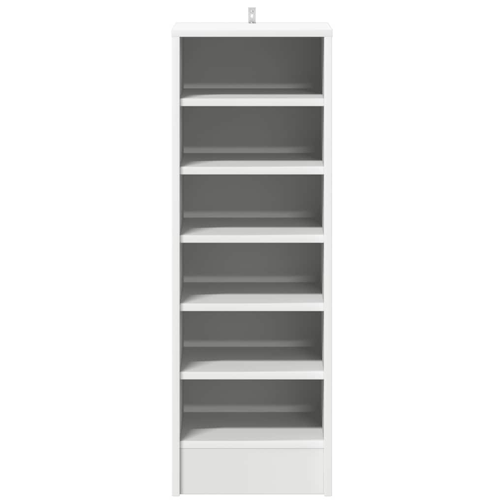 Schoenenkast 31,5x35x90 cm bewerkt hout wit is nu te koop bij PeponiXL, paradijselijk wonen!