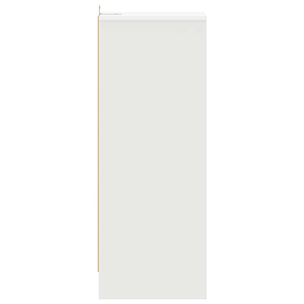 Schoenenkast 31,5x35x90 cm bewerkt hout wit is nu te koop bij PeponiXL, paradijselijk wonen!