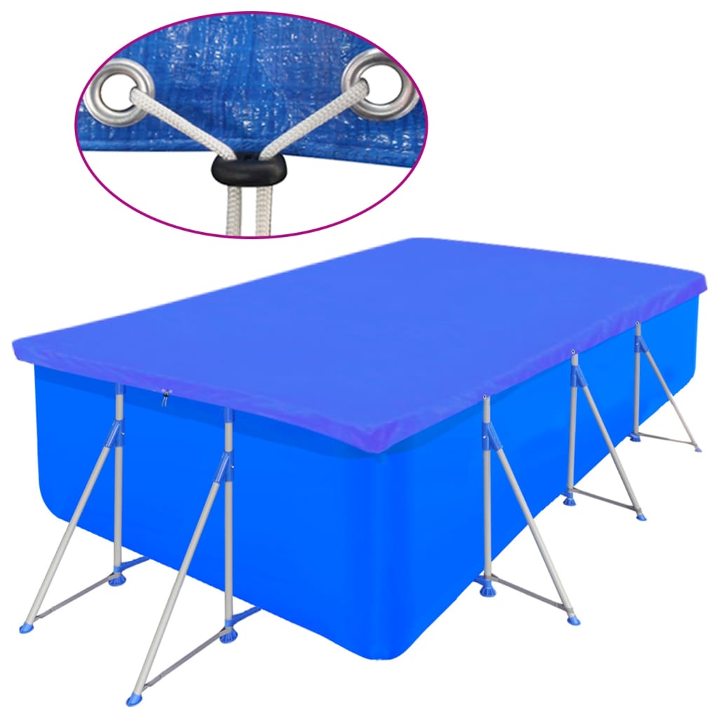 Zwembadhoezen 2 st rechthoekig 90 g/m² 540x270 cm PE is nu te koop bij PeponiXL, paradijselijk wonen!