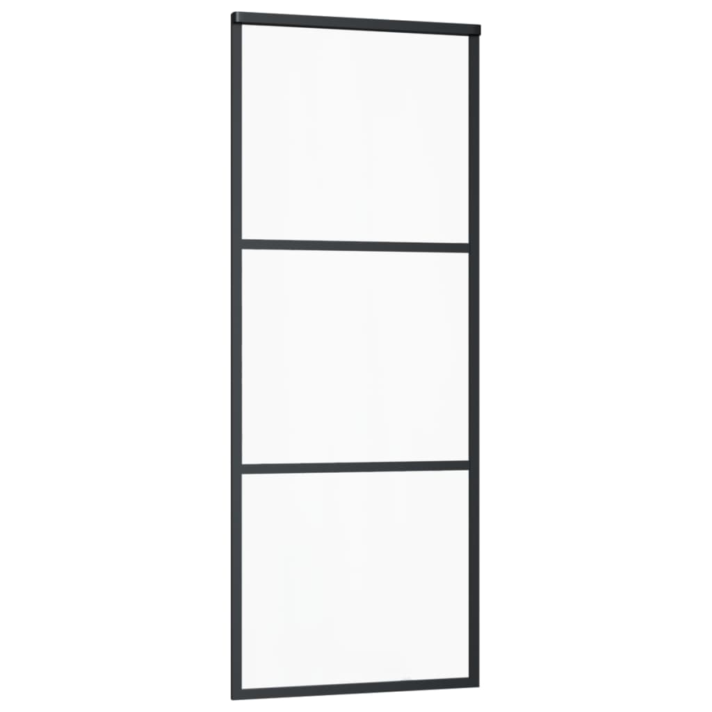 Schuifdeur met beslag 76x205 cm aluminium en ESG-glas is nu te koop bij PeponiXL, paradijselijk wonen!