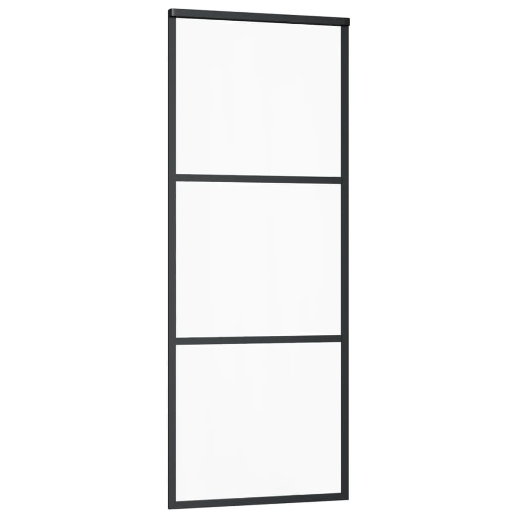 Schuifdeur met beslag 76x205 cm aluminium en ESG-glas is nu te koop bij PeponiXL, paradijselijk wonen!