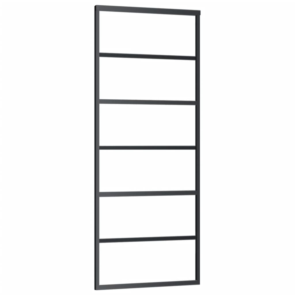 Schuifdeur met beslag 76x205 cm aluminium en ESG-glas is nu te koop bij PeponiXL, paradijselijk wonen!
