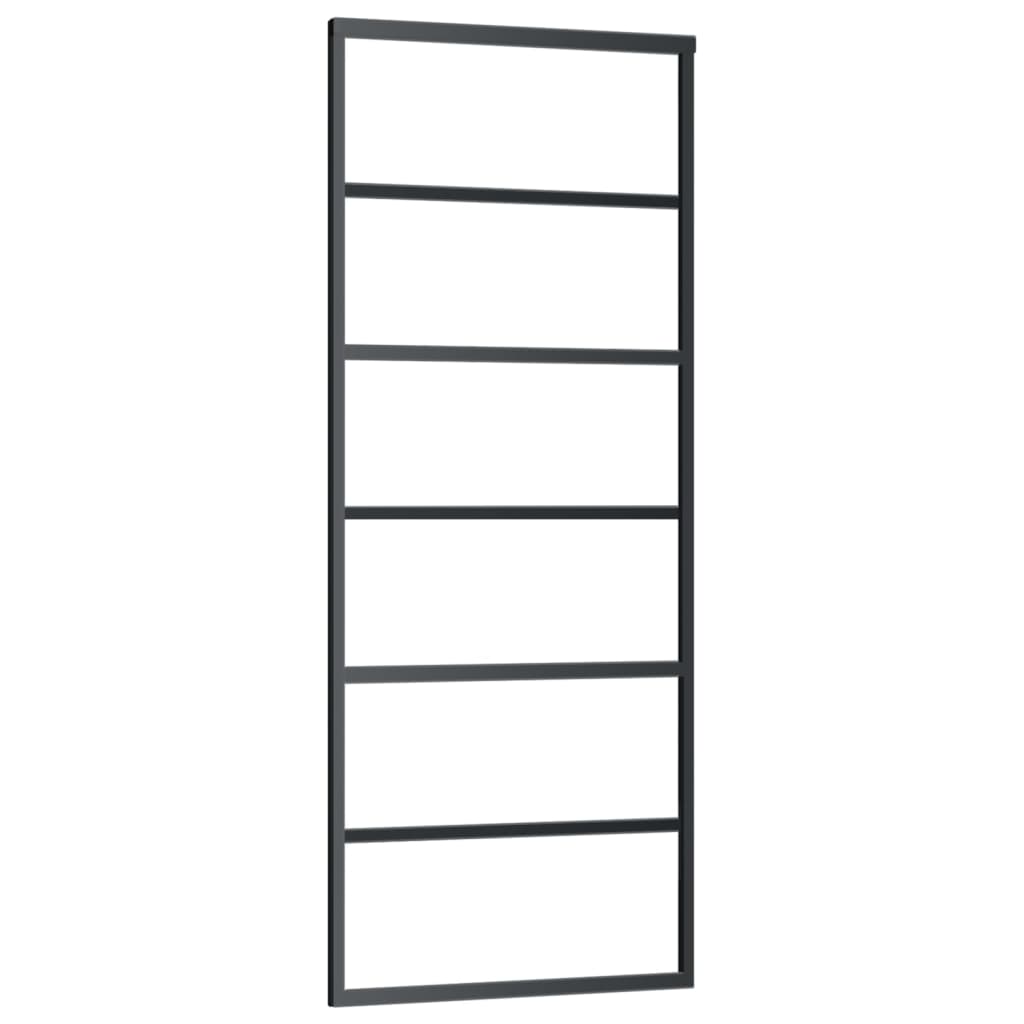 Schuifdeur met beslag 76x205 cm aluminium en ESG-glas is nu te koop bij PeponiXL, paradijselijk wonen!