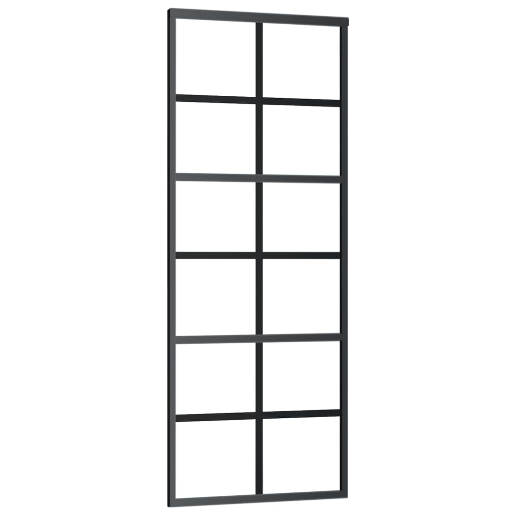 Schuifdeur met beslag 76x205 cm aluminium en ESG-glas is nu te koop bij PeponiXL, paradijselijk wonen!
