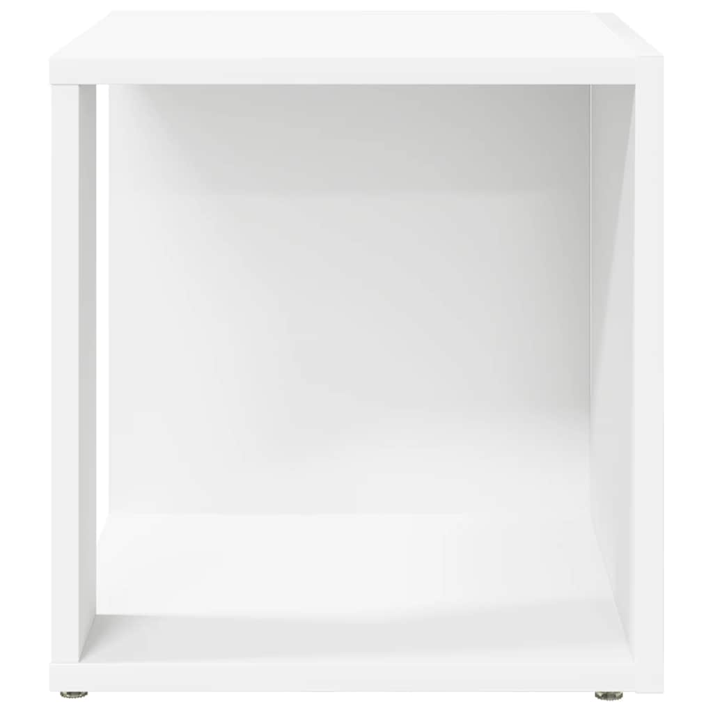 Bijzettafel 33x33x34,5 cm bewerkt hout wit is nu te koop bij PeponiXL, paradijselijk wonen!