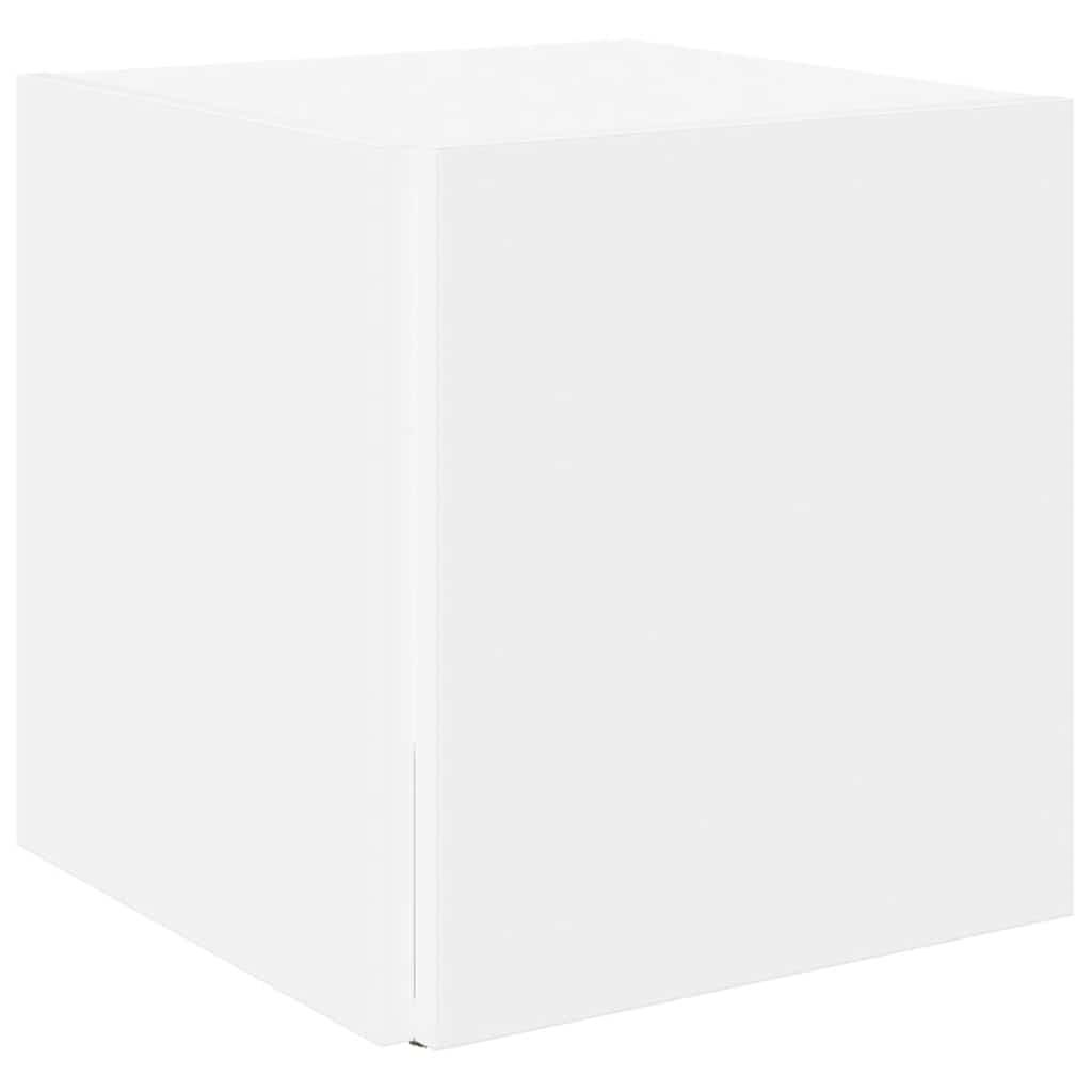 Bijzettafel 33x33x34,5 cm bewerkt hout wit is nu te koop bij PeponiXL, paradijselijk wonen!