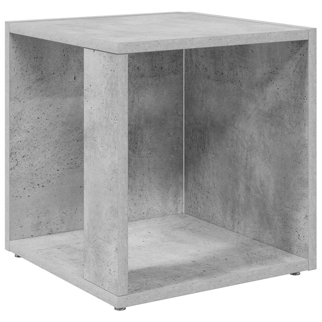Bijzettafel 33x33x34,5 cm bewerkt hout betongrijs is nu te koop bij PeponiXL, paradijselijk wonen!