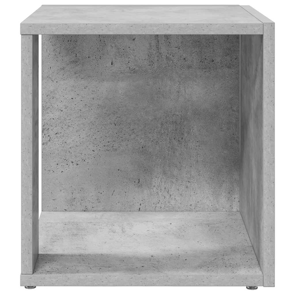 Bijzettafel 33x33x34,5 cm bewerkt hout betongrijs is nu te koop bij PeponiXL, paradijselijk wonen!