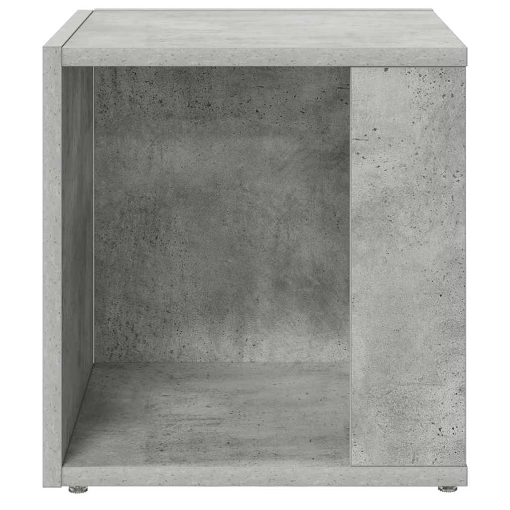Bijzettafel 33x33x34,5 cm bewerkt hout betongrijs is nu te koop bij PeponiXL, paradijselijk wonen!