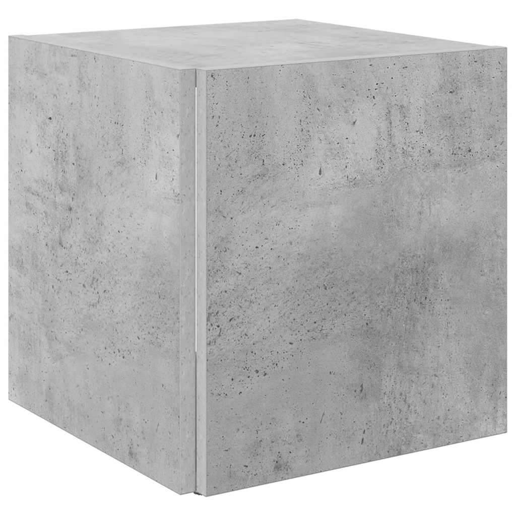 Bijzettafel 33x33x34,5 cm bewerkt hout betongrijs is nu te koop bij PeponiXL, paradijselijk wonen!