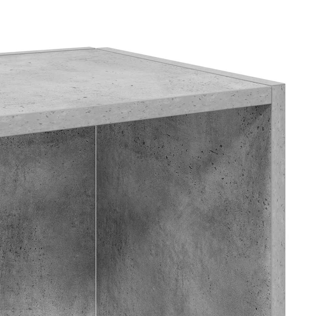 Bijzettafel 33x33x34,5 cm bewerkt hout betongrijs is nu te koop bij PeponiXL, paradijselijk wonen!