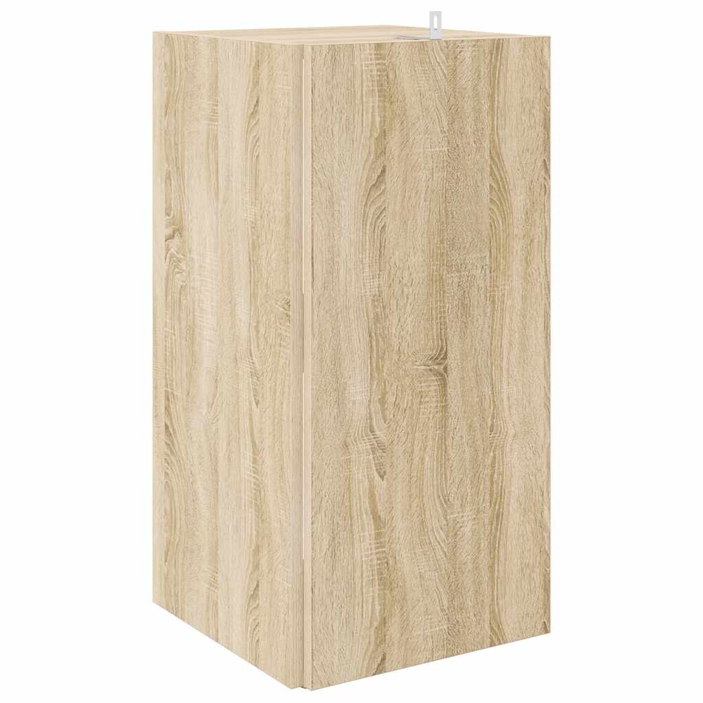 Hoekkast 33x33x67 cm bewerkt hout sonoma eikenkleurig is nu te koop bij PeponiXL, paradijselijk wonen!