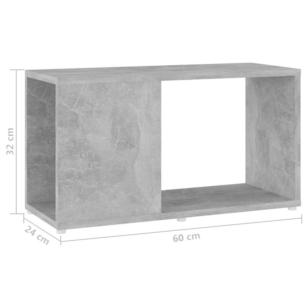 Tv-meubel 60x24x32 cm bewerkt hout betongrijs is nu te koop bij PeponiXL, paradijselijk wonen!